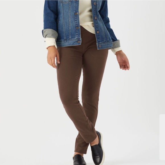Duluth Trading Company Women's NoGA Naturale Cotton Slim Leg Pants size XXL - Picture 1 of 12